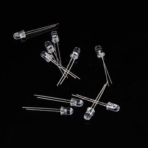 SODIAL(R) 10pcs 5mm luz infrarroja ir led de diodos emisores de