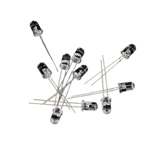 SODIAL(R) 10pcs 5mm luz infrarroja ir led de diodos emisores de