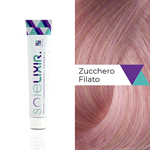 Soielixir Tinte Permanente para Cabello en crema SIN Resorcinol, parafenilendiamina y amoniaco - 93 colores - 100 ml - Rosa Algodòn de Azùcar