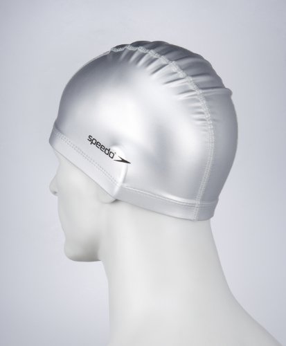 Speedo Pace Gorro de natación, Unisex-Adult, Silver, One Size