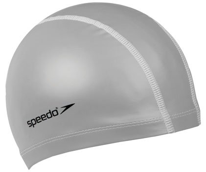 Speedo Pace Gorro de natación, Unisex-Adult, Silver, One Size