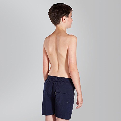 Speedo Solid Leisure de 15" Pantalones Cortos, Niños, Azul Marino, L