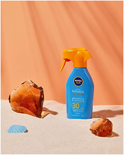 Spray solar Nivea Sun Factor 30 con gatillo, protección y bronceado, 300 ml