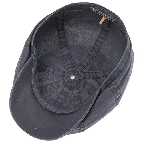 Stetson Gorra Newsboy Algodón Hatteras Mujer/Hombre - de Gorro Ivy con Visera Primavera/Verano - L (58-59 cm) Azul