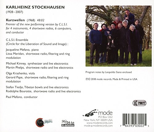 Stockhausen : Kurzwellen. Meridan, Kinney, Phelps, Krashenko, Pape, Tiedje, Bourotte, Mefano.