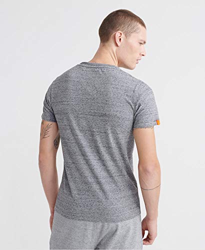 Superdry Orange Label Vntge Emb S/s tee Camiseta, Gris (Flint Steel Grit A3z), Small para Hombre