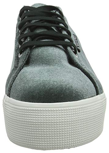 SUPERGA 2790-VELVETCHENILLEW, Zapatillas para Mujer, Nero (Black L O Ch Ne SS 405), 39 EU