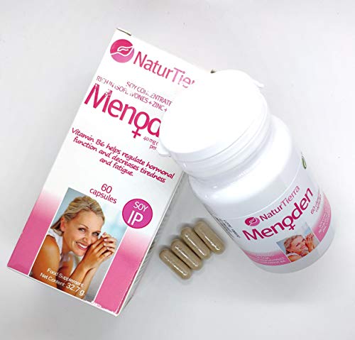 SUPLEMENTO MENOPAUSIA - MENODEN + VITAMINA B6 Y ZINC –CONCENTRADO DE SOJA - AYUDA A REGULAR LA FUNCIÓN HORMONAL Y A RESTABLECER EL EQUILIBRIO NATURAL DEL CUERPO - 60 CAPSULAS - ZENTRUM