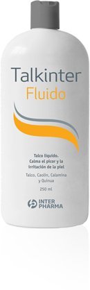 Talkinter 179796.4 – Talco líquido bebés para rojeces, irritaciones o eccemas, sin parabenos, 250 ml