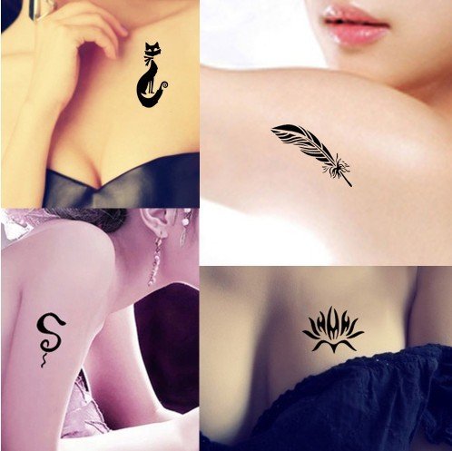 Tattoo Plantillas/Plantillas 8 + 2 pequeños Sheet para Henna Tattoo Glitter Tattoo Air Brush Tattoo Juego Mini 4