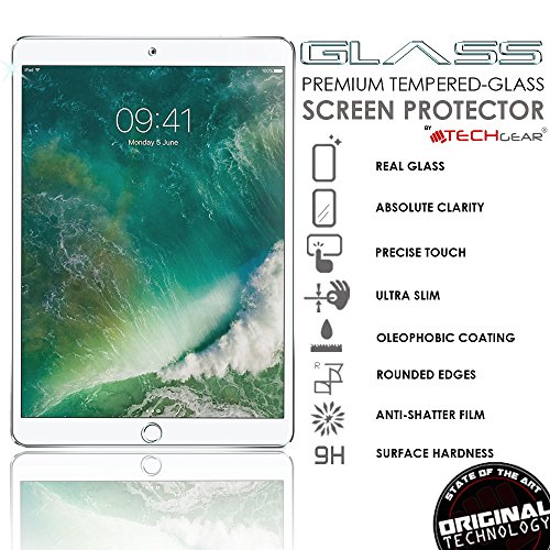 TECHGEAR Vidrio Compatible con Apple iPad Air 2019 (Air 3) / iPad Pro 10.5" Pulgada - Auténtica Protector de Pantalla Vidro Templado para iPad Air 2019 y iPad Pro 10.5"