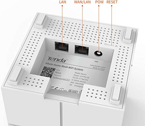 Tenda Wireless Router Adaptador USB WiFi Enrutador Wi-Fi de Doble Banda Inteligente con Soporte de f