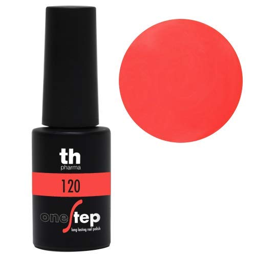 Thader Th Pharma - Esmalte de Uñas Permanente Step One/Pintauñas Permanente Brillo Infinito, Cobertura Total de Larga Duración y de Rápido Aplicado, Nº120, 6 ml