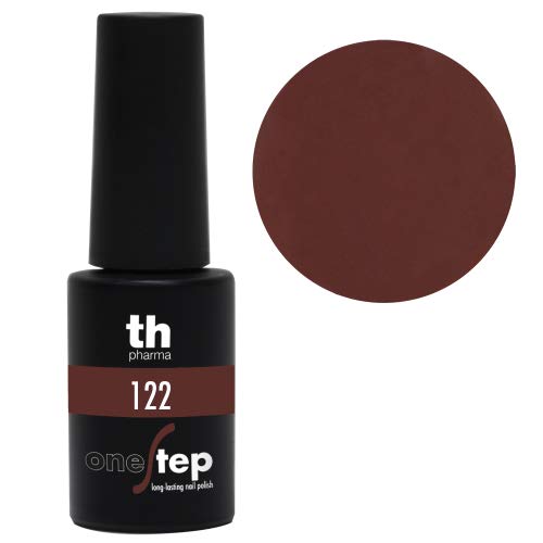 Thader Th Pharma - Esmalte de Uñas Permanente Step One/Pintauñas Permanente Brillo Infinito, Cobertura Total de Larga Duración y de Rápido Aplicado, Nº122, 6 ml