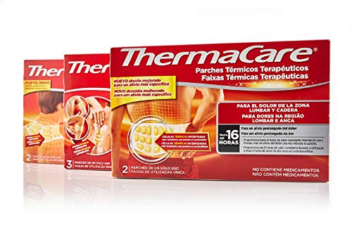 Thermacare Parche Térmico Terapéutico Para El Dolor de Cuello, Hombro y Muñeca, Alivio Prolongado del Dolor Hasta 16 Horas, Sin Medicamentos, 6 Unidades