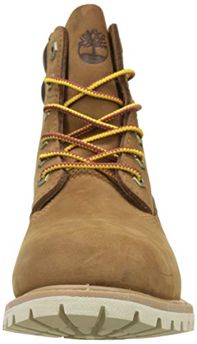 Timberland Waterville 6 Inch Basic Waterproof, Botas para Mujer, Marrón (Light Brown Nubuck 919), 37 EU