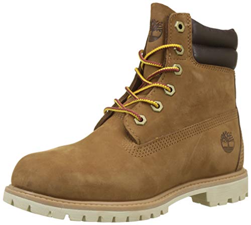 Timberland Waterville 6 Inch Basic Waterproof, Botas para Mujer, Marrón (Light Brown Nubuck 919), 37 EU