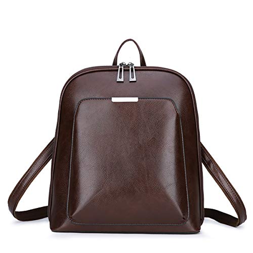 Tisdaini Bolsos Mochila Mujer Moda Piel Dura Vintage Casual Viaje Escolares Bolsos