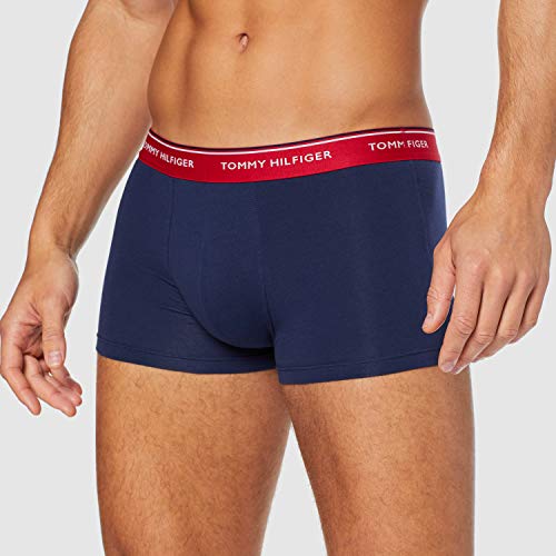 Tommy Hilfiger 3p Trunk Bóxer, Multicolor (Multi/Peacoat 904), X-Large (Pack de 3) para Hombre