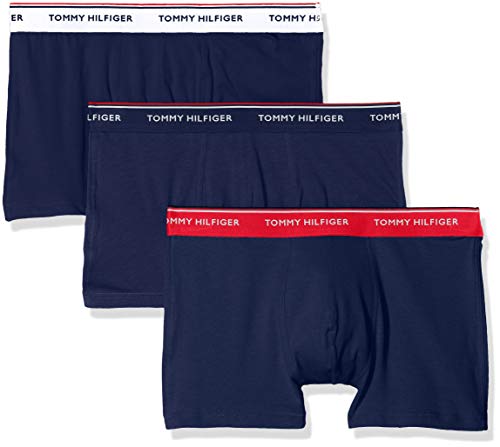 Tommy Hilfiger 3p Trunk Bóxer, Multicolor (Multi/Peacoat 904), X-Large (Pack de 3) para Hombre