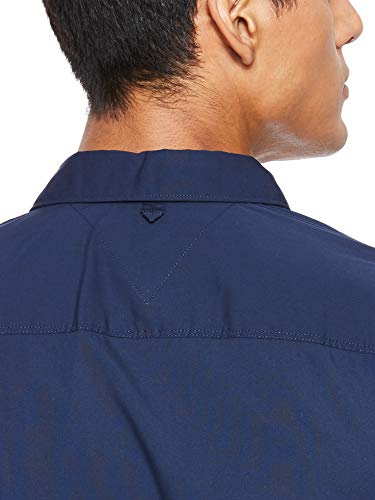 Tommy Hilfiger Original Stretch Camisa, Azul (Black Iris 002), XX-Large para Hombre