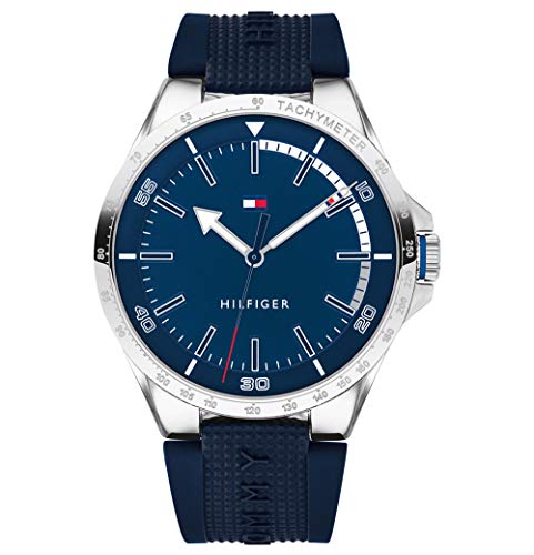 Tommy Hilfiger Reloj Analógico para Hombre de Cuarzo con Correa en Silicona 1791542