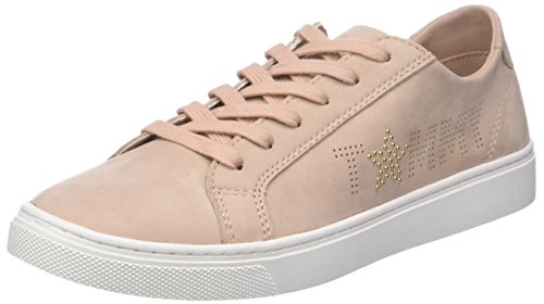 Tommy Hilfiger Tommy Star Nubuck Sneaker, Zapatillas para Mujer, Rosa (Mahogany Rose 634), 38 EU