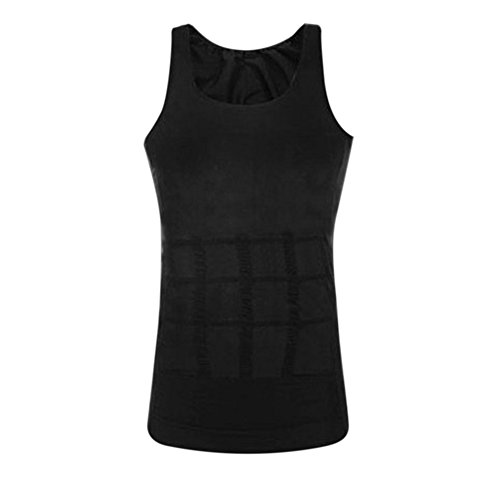 TopTie Hombres adelgazantes Body Shaper Compression Shirt Fajas Sculpting Vest Muscle Tank