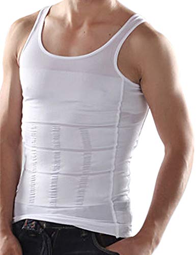 TopTie Hombres adelgazantes Body Shaper Compression Shirt Fajas Sculpting Vest Muscle Tank