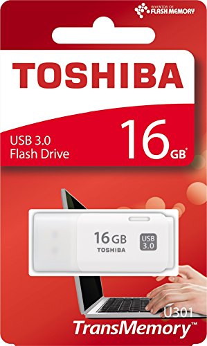 Toshiba TransMemory U301 - Memoria USB de 16 GB, color blanco