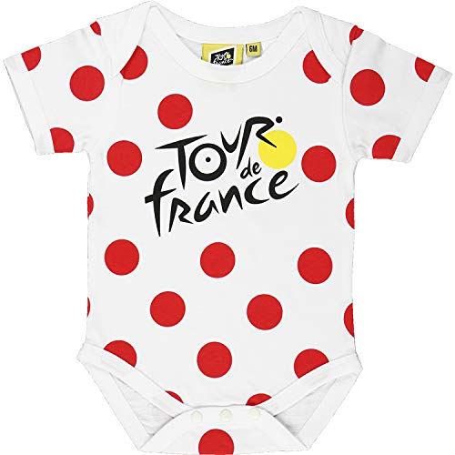 Tour de France Body – Baby Grimpeur de ciclismo – Colección oficial, Bebé-Niñas, blanco, 12 meses