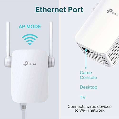 TP-Link TL-WA855RE Amplificador Señal de WiFi Repetidor 300 Mbps Extensor de Red WiFi Enrutador Inalámbrico (Puerto Ethernet 2 antenas externas)