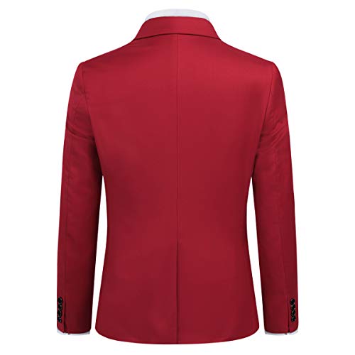 Trajes para Hombre 3 Piezas Slim Fit Boda Esmoquin Formal Un botón Cerrar Blazers Chaqueta Chaleco Pantalones