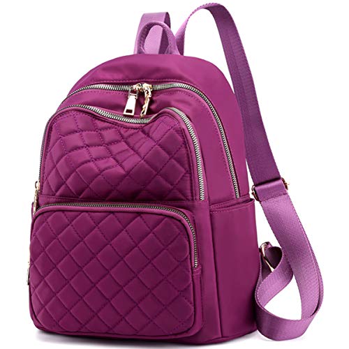 Travistar Mochila para Mujer Bolso de Hombro Nylon Impermeable Bolso Escolar Informal Mochilas para Mujer Mochila pequeña Mochila antirrobo