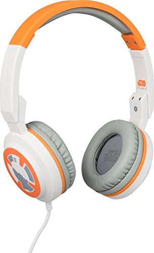 Tribe Star Wars - Auriculares on-ear con micrófono I Auriculares Cascos para Iphone, Android, Movil, PS4, XBOX, PC, Computador - diseño BB8