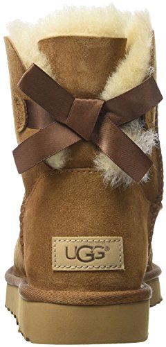 UGG Female Mini Bailey Bow II Classic Boot, Chestnut, 6 (UK)