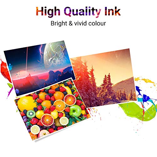 ULTRICS Recarga Tinta, 4x100 ml Kit de Recarga Cartuchos de Tinta Impresora Negra para Brother, Canon, DELL, Epson, HP, Impresoras Lexmark, Cartuchos de Tinta Recargables y Sistemas CISS- Multicolor