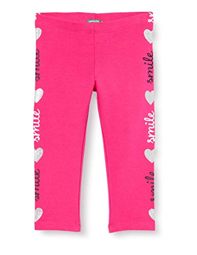 United Colors of Benetton Leggings, Rosa (Pink Peacock 2l3), 80/86 (Talla del Fabricante: 1Y) para Bebés