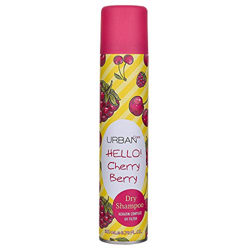 Urban Care ATUC004 Champú en Seco - Dry Shampoo - Hello Cherry Berry 1 Unidad, 200 ml