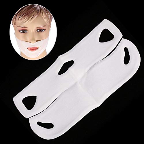 V Zone Gel Pad Parche de elevación para Chin Up y línea V, paquete de 10 V Forma de máscara para barbilla Contornos de línea Lifting Up hidratante reafirmante Cuidado facial