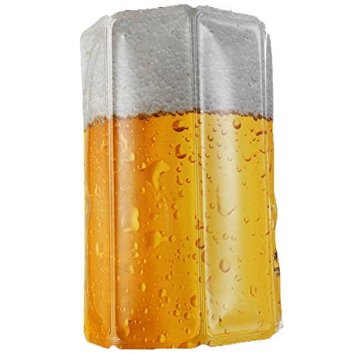 Vacu Vin Active Beer Cooler Enfriador para latas o botellín, Blanco/Amarillo, Centimeters