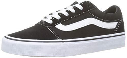 Vans Ward - Zapatillas para Mujer, Negro (Suede/Canvas/Black/White Iju), 38.5 EU