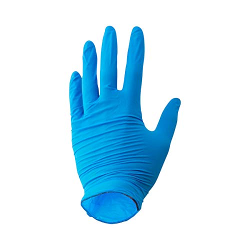 VENSALUD - Guantes de nitrilo Desechables. Sin Polvo. Caja de 100 Guantes. Color: Azul Cobalto. Talla: (L)