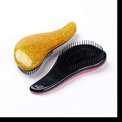 Venta al por mayor Magic Handle Comb Antiestático Masaje Cepillo para el cabello Tangle Desenredar Ducha Masaje Cepillo para el cabello Peine Salon Hair Styling Tool, Uva púrpura, CHINA