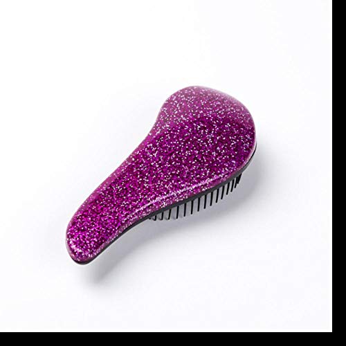 Venta al por mayor Magic Handle Comb Antiestático Masaje Cepillo para el cabello Tangle Desenredar Ducha Masaje Cepillo para el cabello Peine Salon Hair Styling Tool, Uva púrpura, CHINA