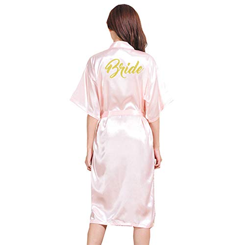 Vestir Suave Bata De Maquillaje Vestido De Ducha De La Mujer, Camisón, Verano De Las Mujeres Chaqueta De Punto Fino, Bata Larga De La Novia, Servicio A Domicilio Señoras,S