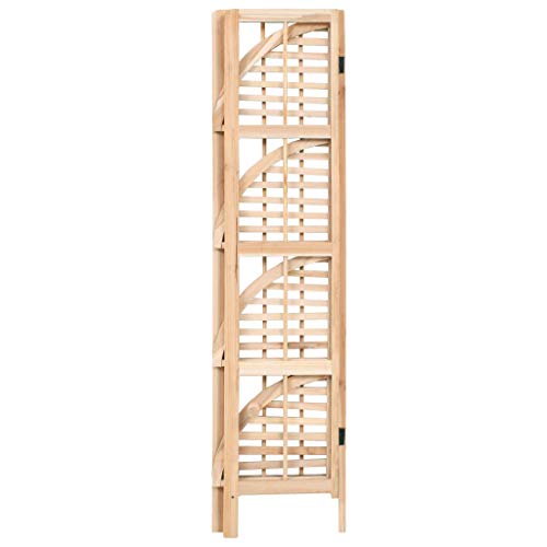 vidaXL Estantería Esquina Madera Cedro 27x27x110 cm Estante Repisa Organizador