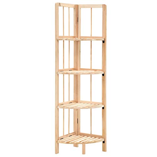 vidaXL Estantería Esquina Madera Cedro 27x27x110 cm Estante Repisa Organizador