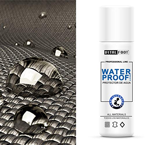 VITAL FOOT - Spray Protector Agua Lluvia Impermeabilizante Calzado Zapato WaterProof - 250 ml