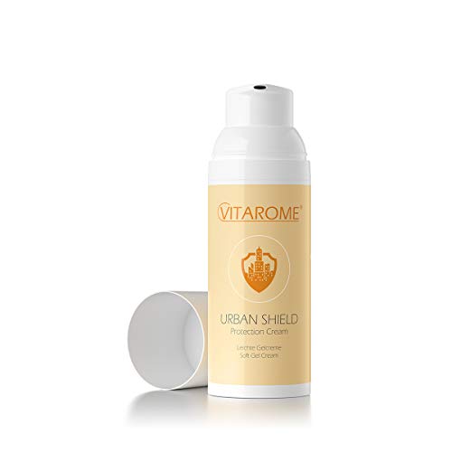 Vitarome - Crema protectora para el sol y la contaminación URBAN SHIELD con extracto de papaya, ácido hialurónico y resveratrol, sin parabenos, 50 ml